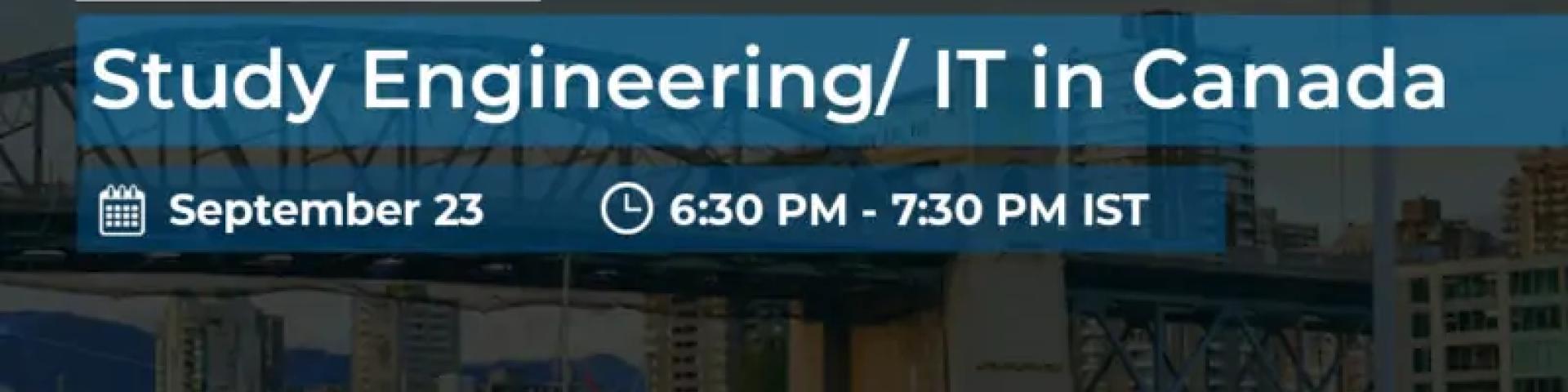 Study Engineering/ IT in Canada